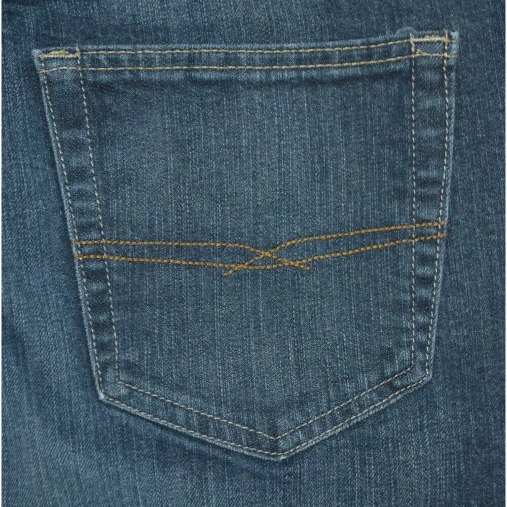 Signature By Levi Strauss Men's Dark Wash Straight Leg Blue Jeans Size 40 X 32